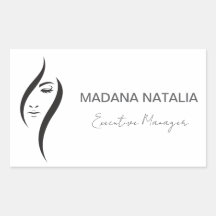 Simple Minimal White And Black Beauty Salon