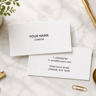 Simple minimal white earring display card