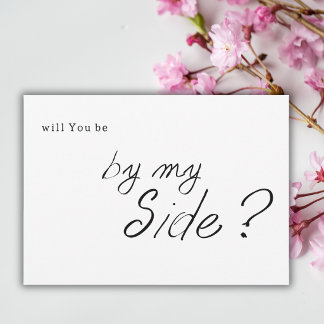 Simple Minimal Will You Be My Bridesmaid Proposal