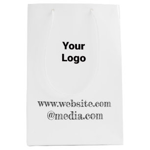 simple minimale design add your logo text large gi medium gift bag