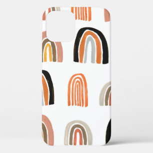 Simple minimalism seamless pattern with gouache pa iPhone 12 case