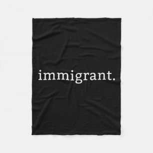 Simple Minimalist Anti-trump Anti-racism Fleece Blanket