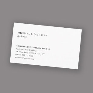 Simple minimalist basic professional template business card