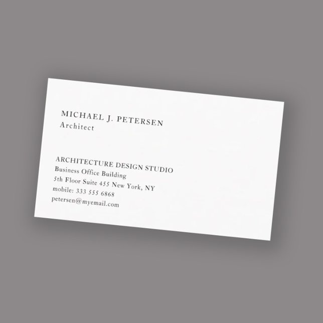 Simple minimalist basic professional template business card (Creator Uploaded)