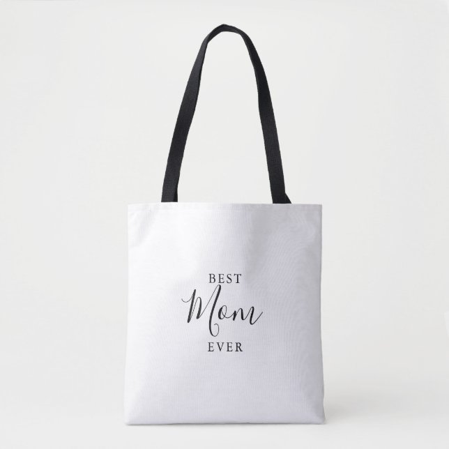 Simple Minimalist Best Mum Ever  Tote Bag (Front)