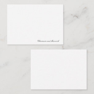 Simple Minimalist Black & White  Card