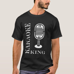 Simple minimalist Boy music evening King karaoke T-Shirt