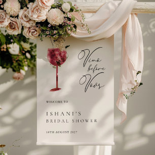 Simple Minimalist Bridal Shower Welcome Sign