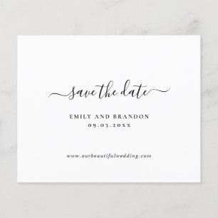 Simple Minimalist Budget Wedding Save The Date