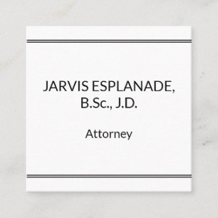 Simple, Minimalist Business Card