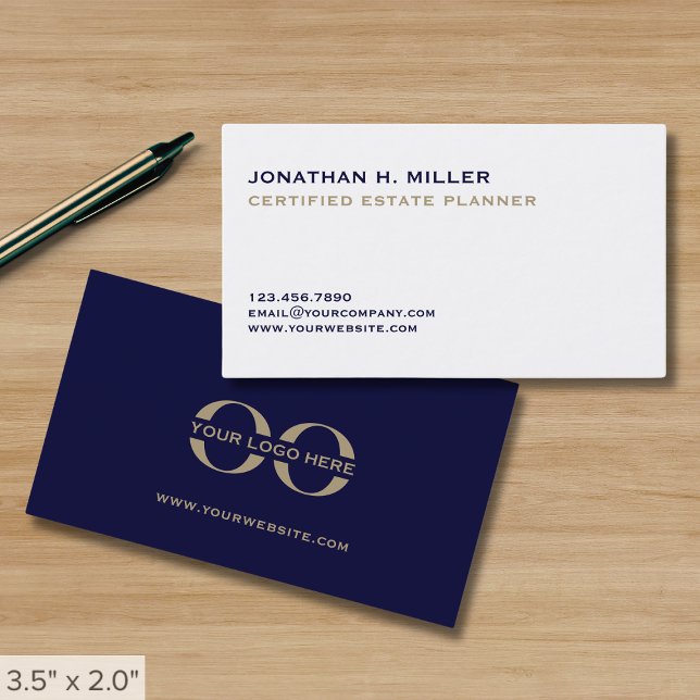 Simple Minimalist Business Cards with Custom Logo (Creator Uploaded)