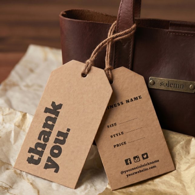Simple Minimalist Business Price Swing Tag (Creator Uploaded)