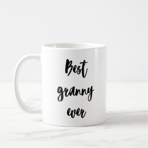 Simple Minimalist Calligraphy Best Granny Ever Coffee Mug
