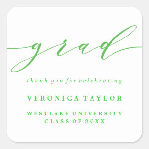 SIMPLE MINIMALIST CALLIGRAPHY GRADUATION STICKER