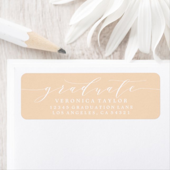 SIMPLE MINIMALIST CALLIGRAPHY RETURN ADDRESS LABEL (Insitu)