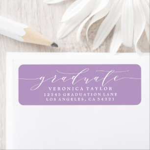 SIMPLE MINIMALIST CALLIGRAPHY RETURN ADDRESS LABEL