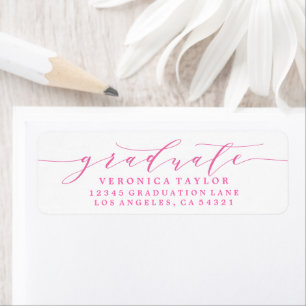 SIMPLE MINIMALIST CALLIGRAPHY RETURN ADDRESS LABEL