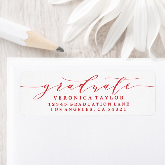 SIMPLE MINIMALIST CALLIGRAPHY RETURN ADDRESS LABEL (Insitu)