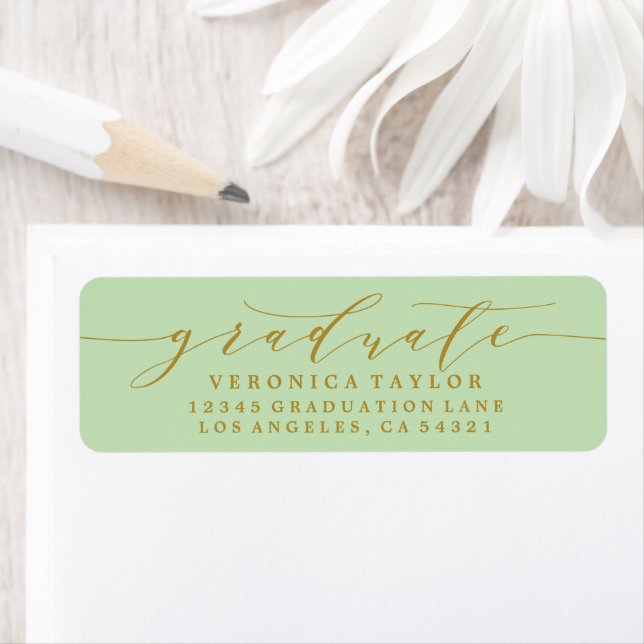 SIMPLE MINIMALIST CALLIGRAPHY RETURN ADDRESS LABEL (Insitu)