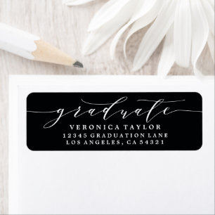 SIMPLE MINIMALIST CALLIGRAPHY RETURN ADDRESS LABEL