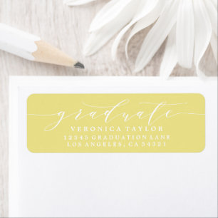 SIMPLE MINIMALIST CALLIGRAPHY RETURN ADDRESS LABEL