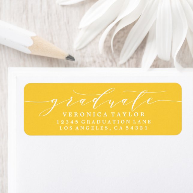 SIMPLE MINIMALIST CALLIGRAPHY RETURN ADDRESS LABEL (Insitu)