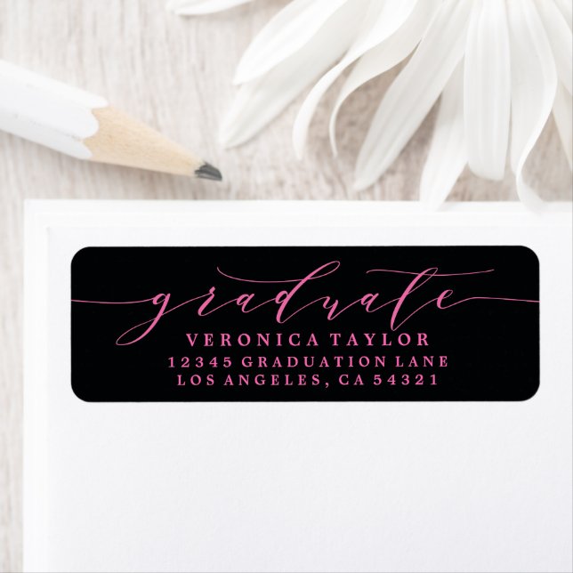 SIMPLE MINIMALIST CALLIGRAPHY RETURN ADDRESS LABEL (Insitu)