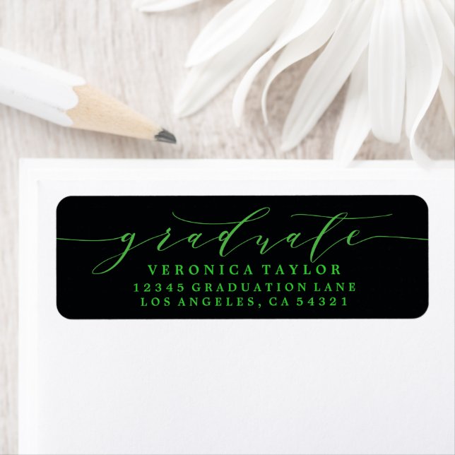 SIMPLE MINIMALIST CALLIGRAPHY RETURN ADDRESS LABEL (Insitu)
