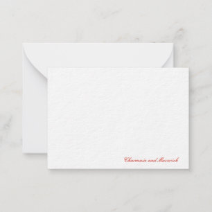 Simple Minimalist Candy Red Card