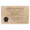 Simple Minimalist Certificate of Authenticity 