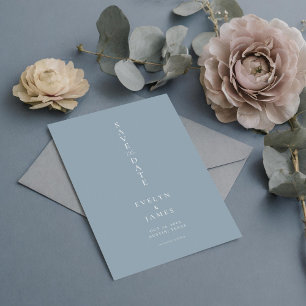 Simple Minimalist Chic Wedding Save The Date
