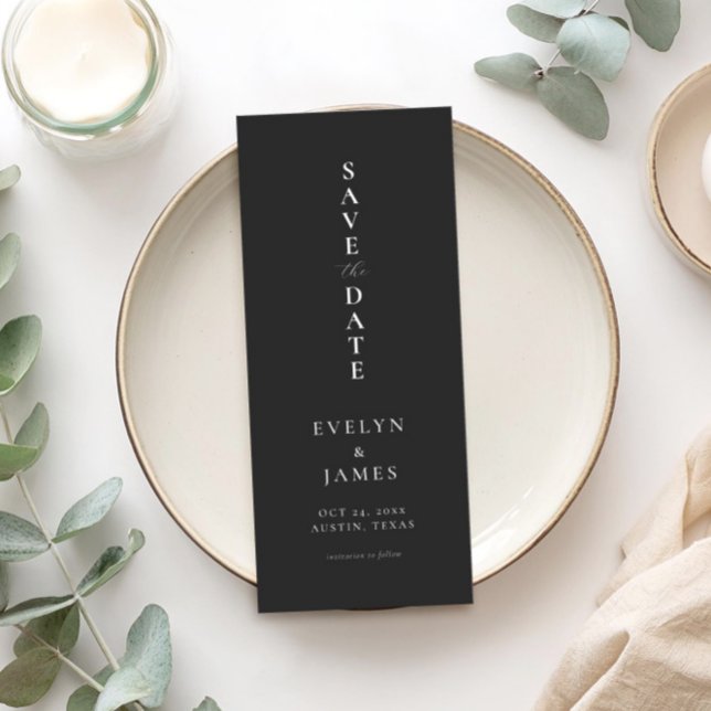 Simple Minimalist Chic Wedding Save The Date (Creator Uploaded)