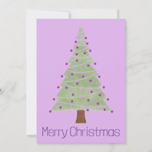 Simple Minimalist Christmas Tree Holiday Card