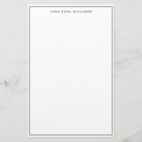Simple Minimalist Classic Black Thin Border Frame