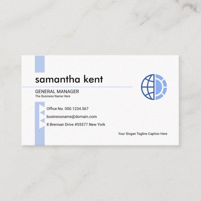 Simple Minimalist Classic Startup Founder CEO Business Card (Front)