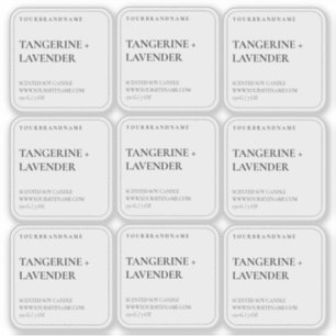 Simple Minimalist Clear Candle Square