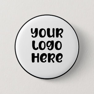 Simple Minimalist Company Business Logo DIY 6 Cm Round Badge