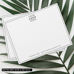 Simple Minimalist Company Name Business Logo Card