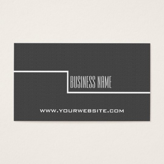 Simple Minimalist Consultant Business Card