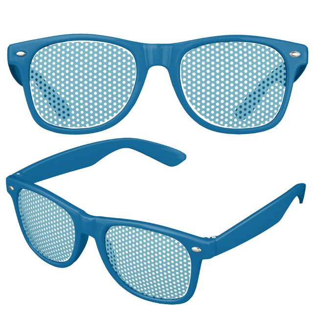 Simple Minimalist Cool Teal Blue Photo Art Retro Retro Sunglasses (Simple Minimalist Cool Teal Blue Photo Art Retro Retro Sunglasses)