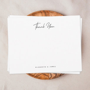 Simple Minimalist Couple Thank You Card