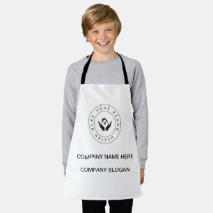 Simple Minimalist Custom Business Logo Name Apron