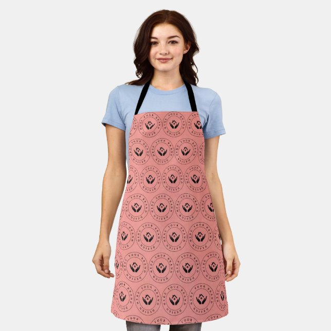 Simple Minimalist Custom Business Logo | Name Apron (Worn)
