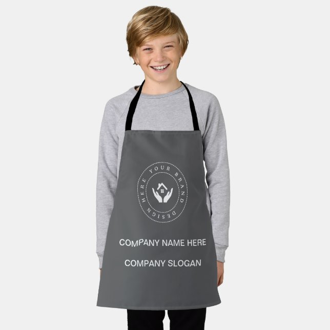 Simple Minimalist Custom Business Logo | Name Apron (Worn)