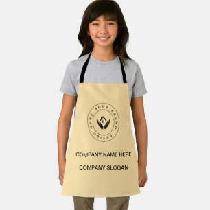 Simple Minimalist Custom Business Logo Name Apron