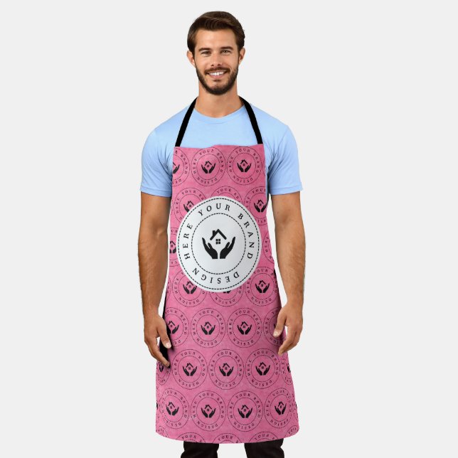 Simple Minimalist Custom Business Logo | Name Apron (Worn)