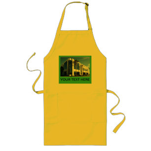 Simple Minimalist Custom Business Logo   Name Long Apron