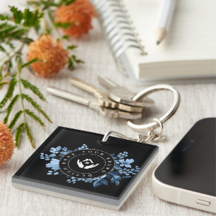 Simple Minimalist Custom Logo Acrylic Keychain