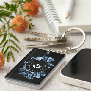 Simple Minimalist Custom Logo Acrylic Keychain