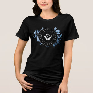 Simple Minimalist Custom Logo T-Shirt Tri-Blend Shirt